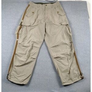 NESI A.G. Ripstop Cargo Parachute Hiking Camping Men's LG Beige Brown Stripe